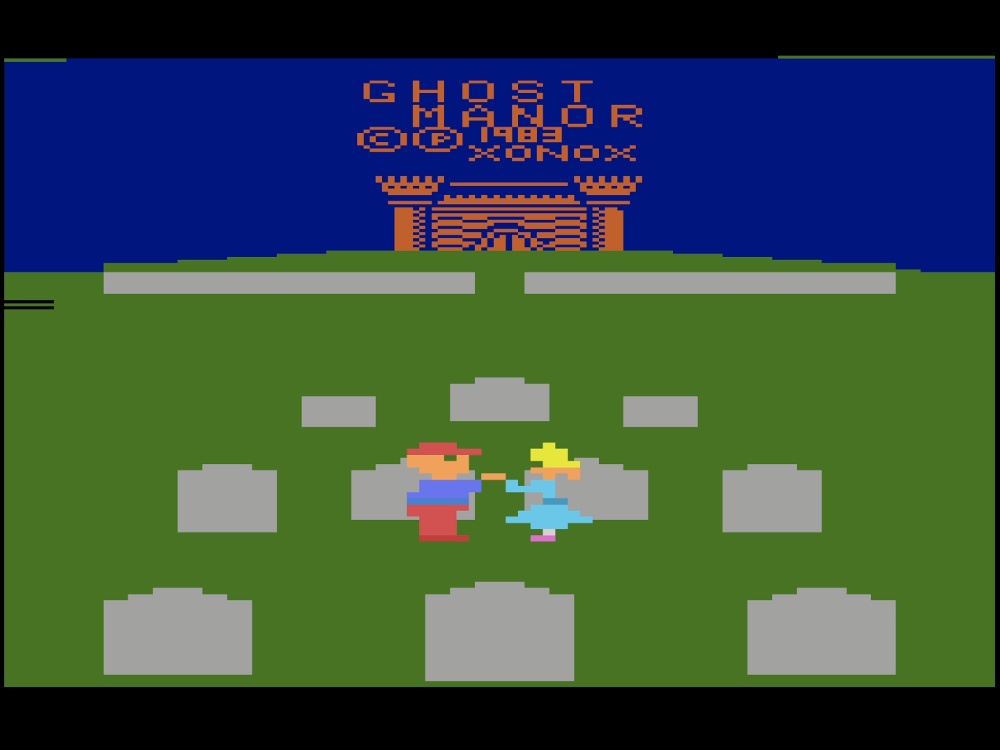 Title Screen of Ghost Manor for Atari 2600